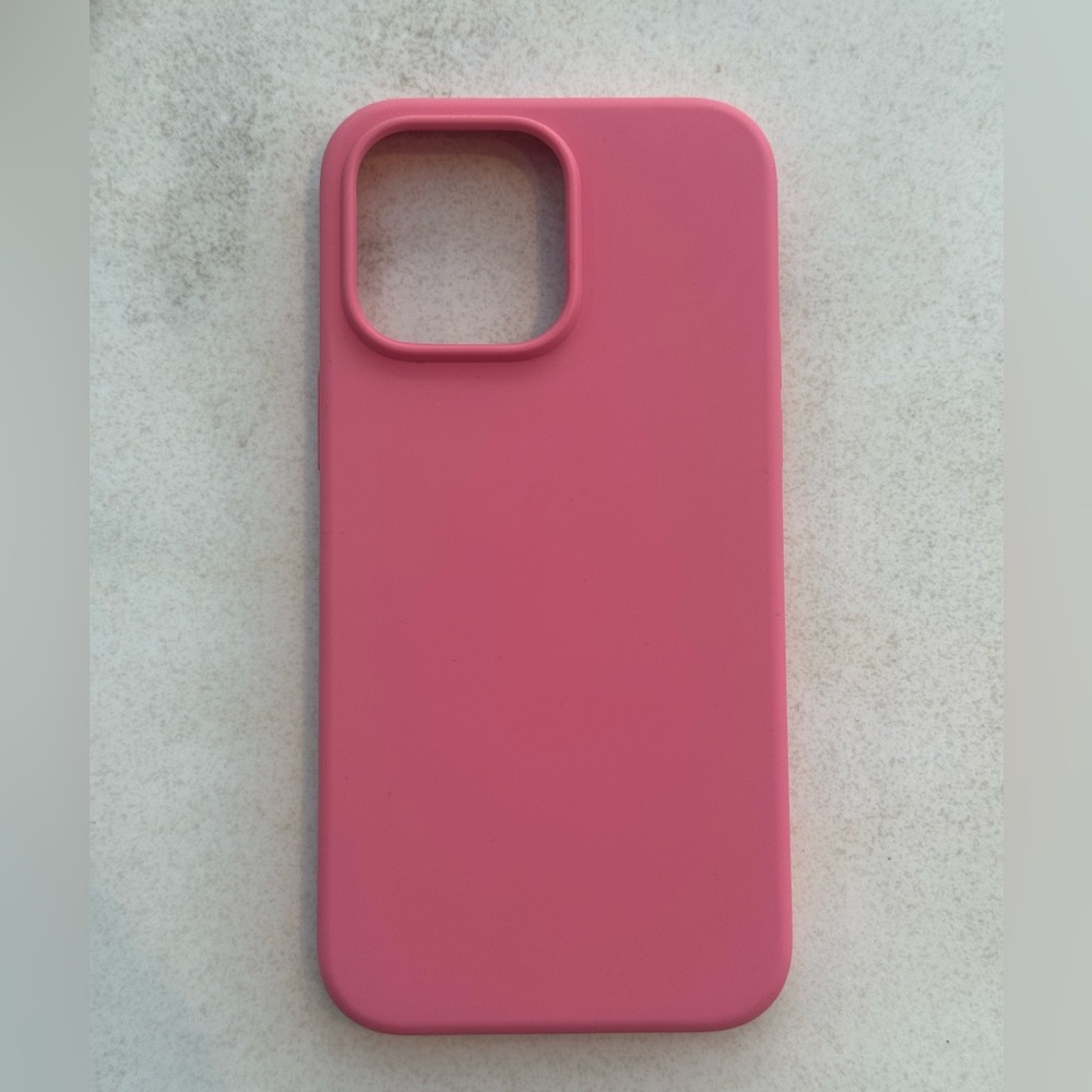 Pink Silicone phone case for iPhone 14 Pro Max